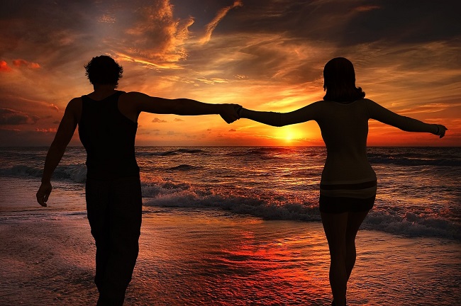 Couple on beach