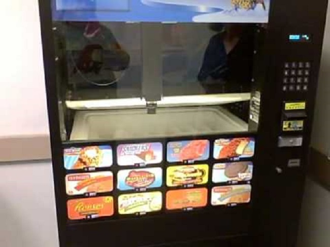 frozen food in japanese vending machine 