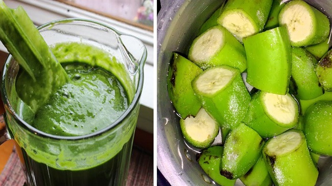 Green banana juice