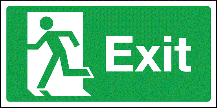 Look for three exits