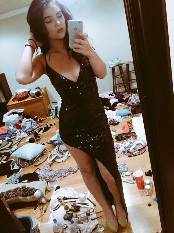 Mess of a room in the background