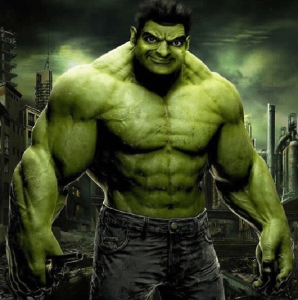 Mr. Bean as Hulk