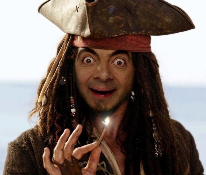 mr bean as Pirates of the CariBean