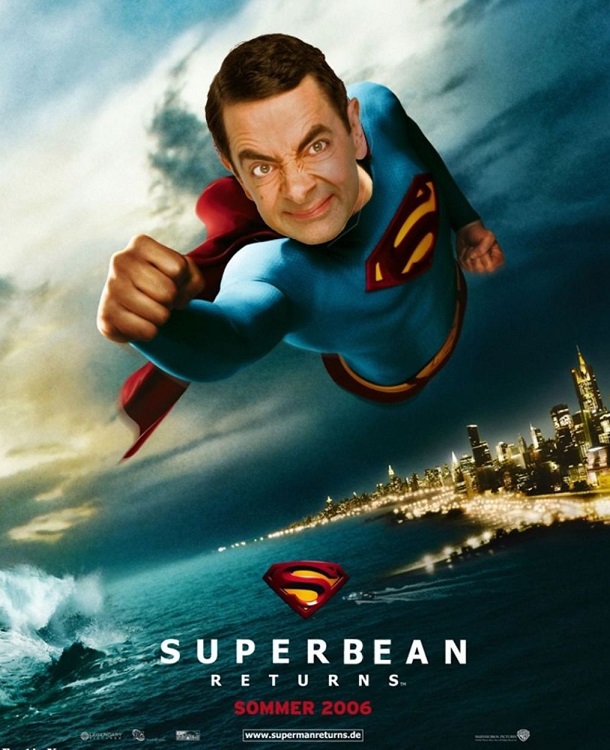 Mr. Bean as Superman