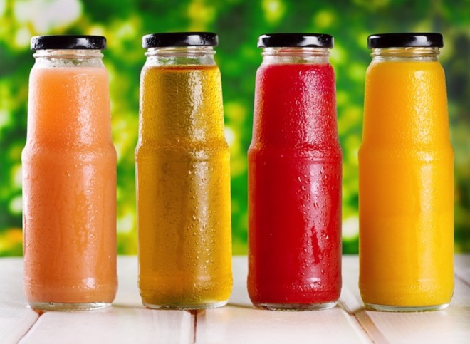 Packed fruit juices