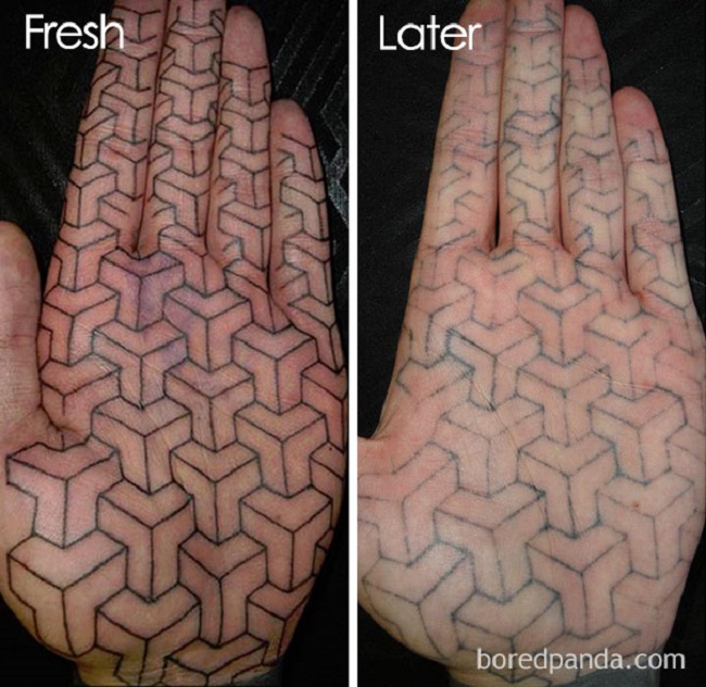 Palm tattoos