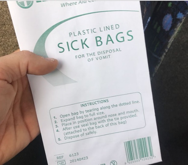 Plastic Lined Sick bags