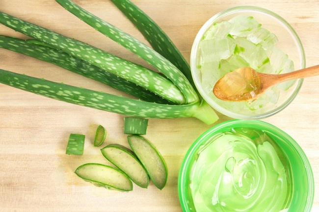 Sliced aloe vera