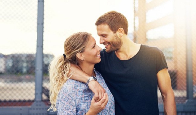 smiling couple