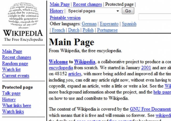 Wikipedia launch