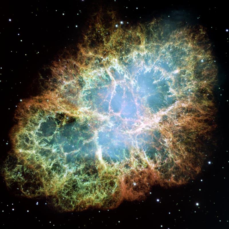 A Detailed Image Of Crab Nebula