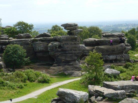 Brimham Rocks as the tourist attraction