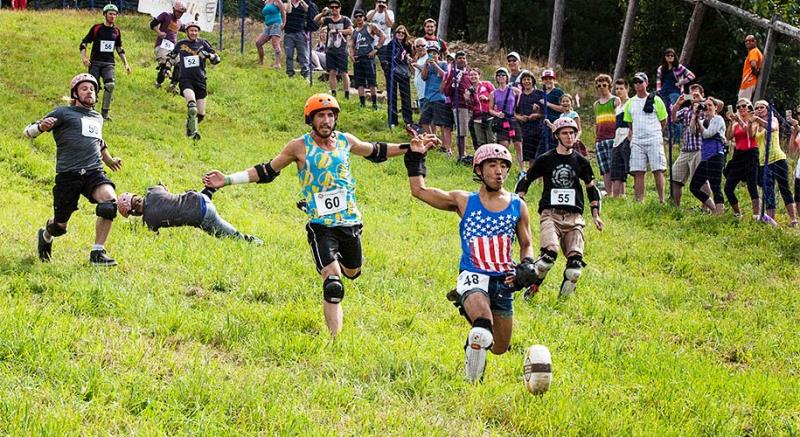 Cheese rolling