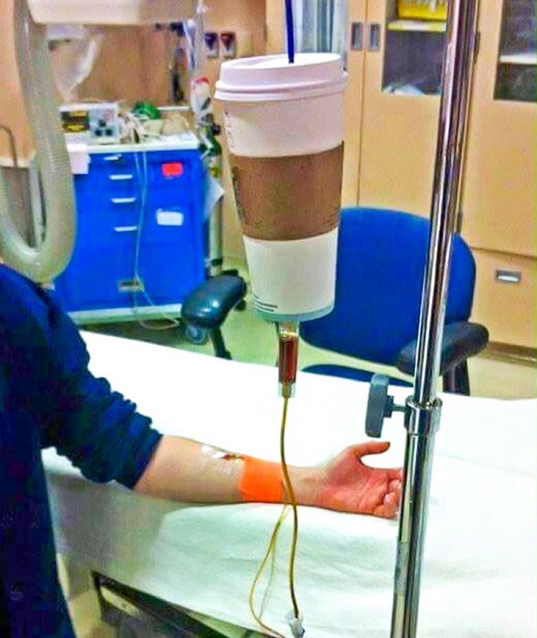 Coffee intravenous