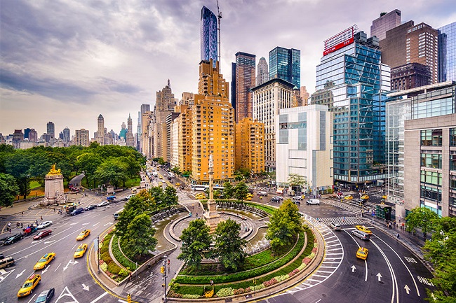 Columbus circle of today