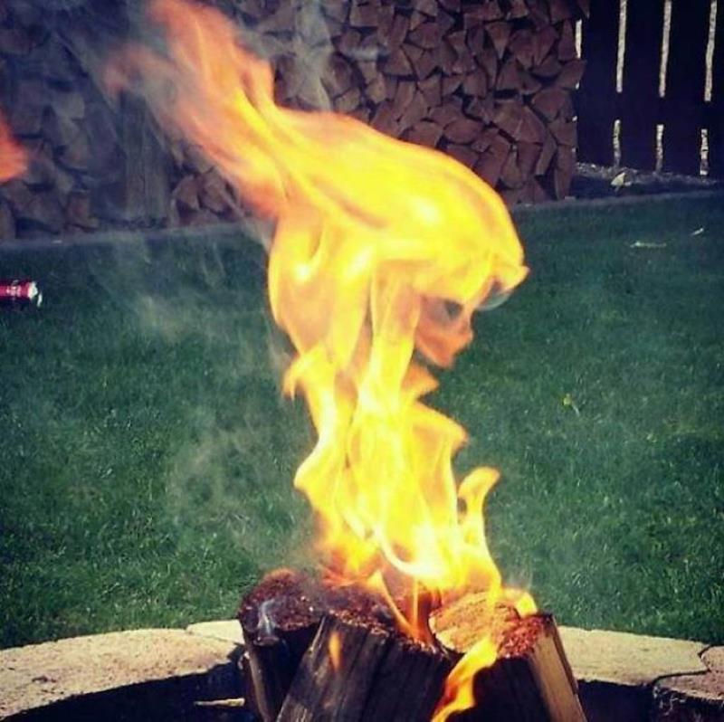 Human face in fire