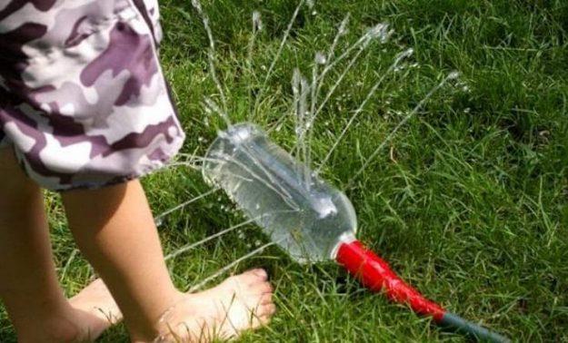 Make your own garden sprinkler