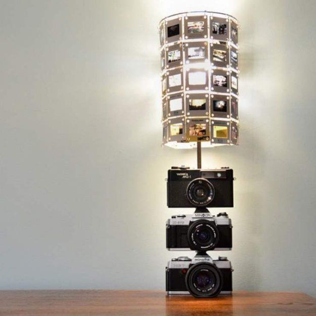 Old camera lamp