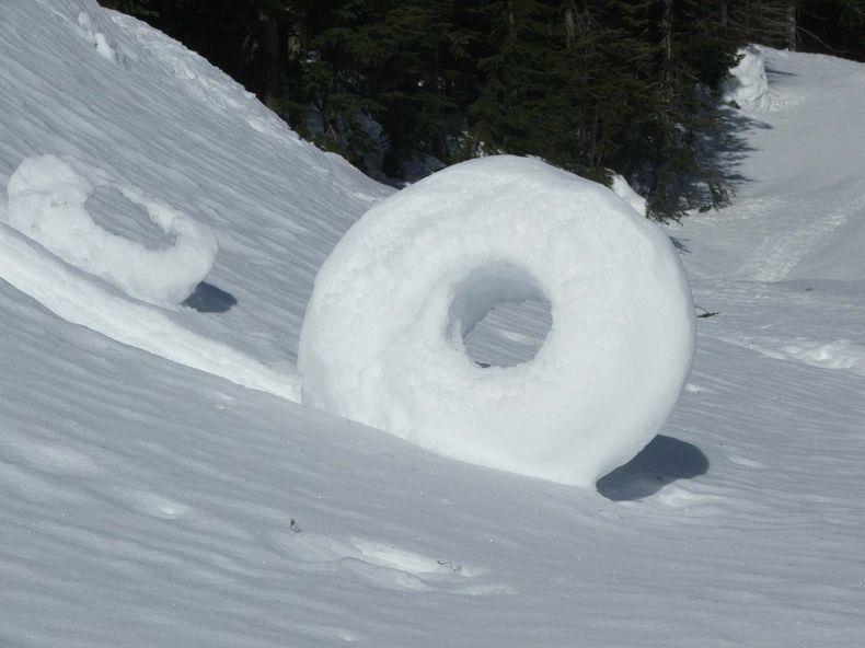 Snow donuts