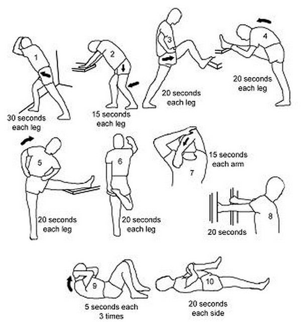 Stretch before and after you exercise