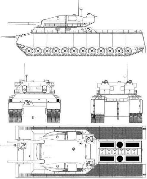 Edward Grotte designed this behemoth tank