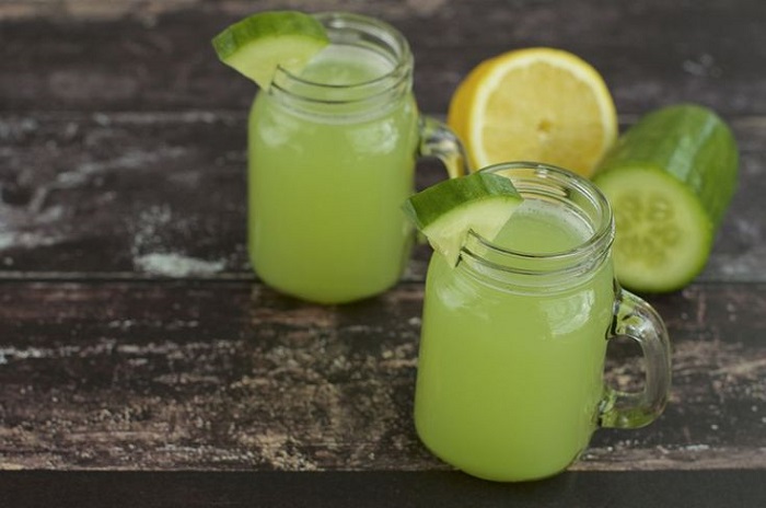 Lemon and cucumber juice