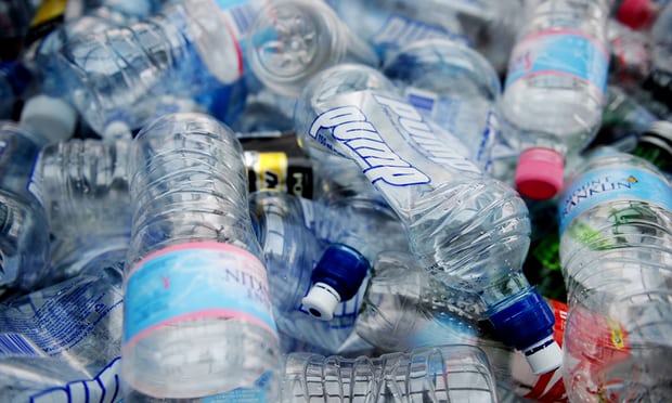 There are a lot of water bottles in landfills