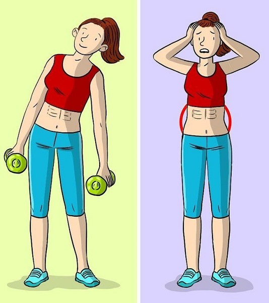 Dumbbell side-bends