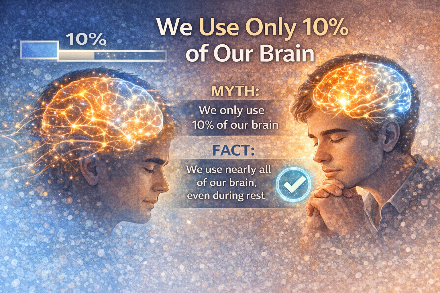 We use only 10% of our brains We use only 10% of our brains
